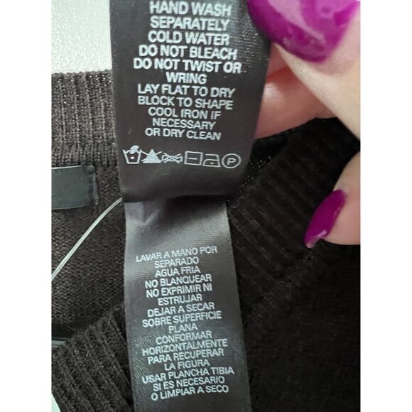 Claiborne Mens XXL Brown Sweater Houndstooth Pattern V-Neck NWT Gift - Picture 5 of 7